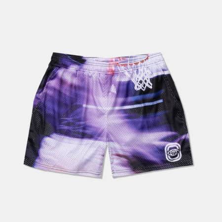 Kids Overtime Motion Blur Hoop Mesh Shorts