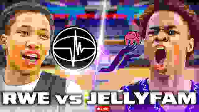 TIE GAME IN 4th QUARTER!! JASPER JOHNSON & RWE VS JELLYFAM LIVE 😱