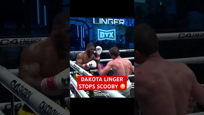 Dakota Linger upsets Kurt Scooby in the 6th 😳 #otx #boxing #shorts