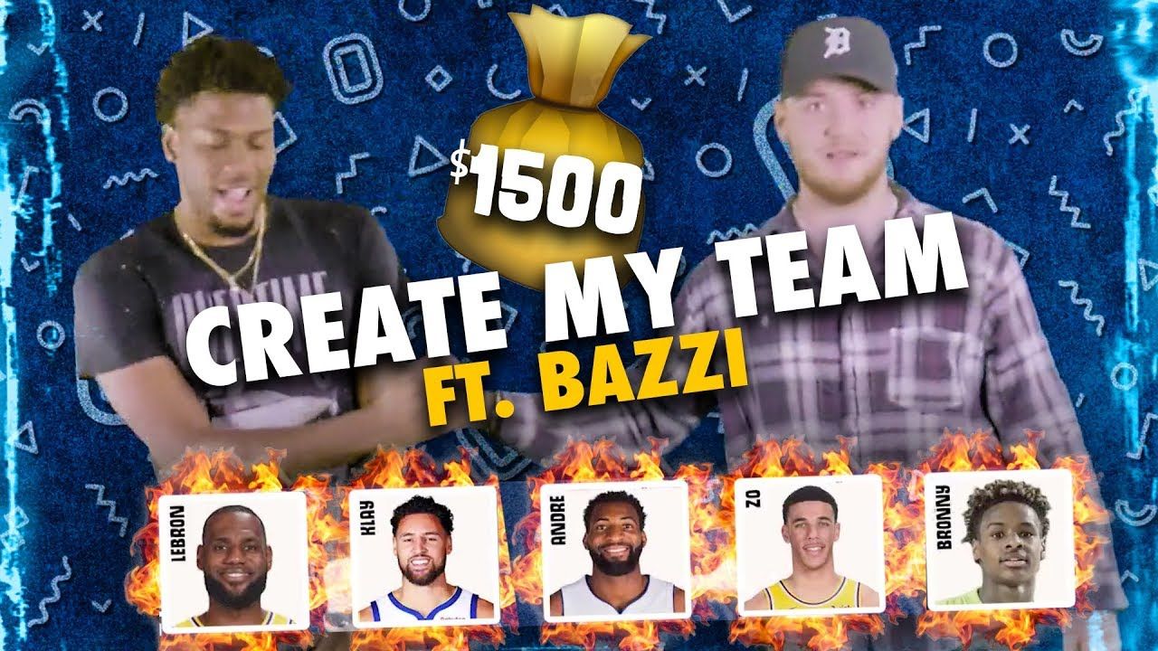 Bronny James & LeBron On The SAME TEAM!? Singer Bazzi Drafts LEGENDARY Team With $1,500 ?